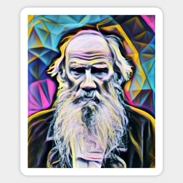 Leo Tolstoy Portrait | Leo Tolstoy Artwork 4 Magnet by JustLit